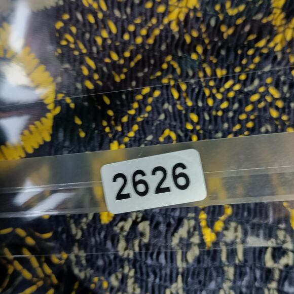 Edme & Esyllte Halter Dress Size 8 Blue Geometric Pockets Smocked Back - Picture 13 of 13